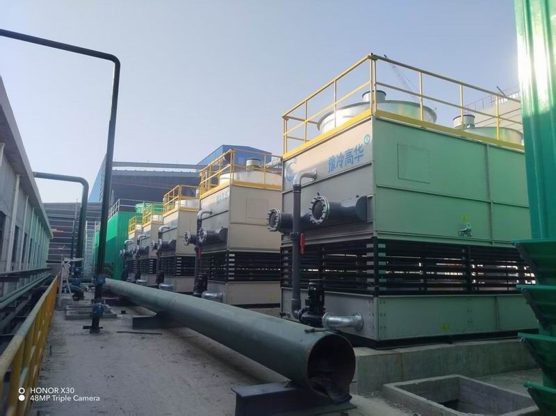 某鋼廠煉鋼項目采用豫冷高華牌板式蒸發冷卻器